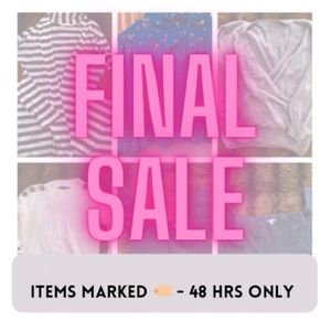 FINAL SALE  - 🏷 ITEMS - LAST 12 HOURS